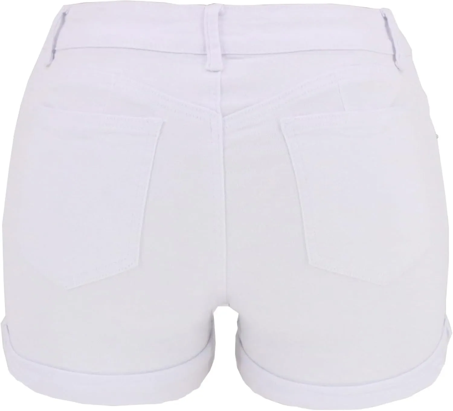 Women Ripped Jean Shorts Stretchy Distressed Denim Shorts with Pockets