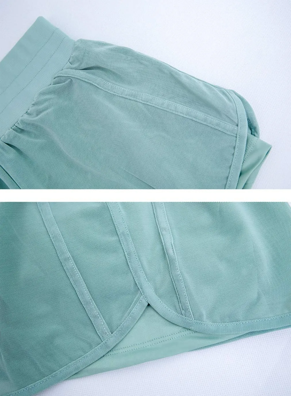 Women Workout Running Shorts,Active Yoga Gym Sport Shorts with Liner 2 in 1