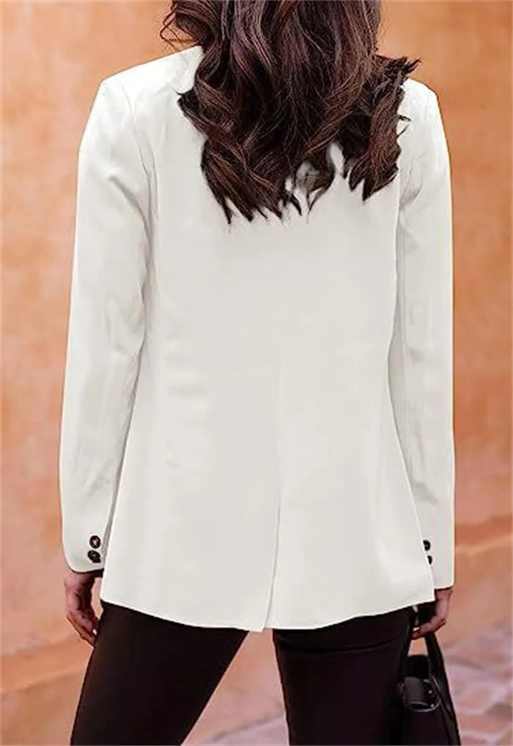 Women's Blazer Business Casual Long Sleeve Slim Fit Work Office Jacket Lightweight Suit Jacket Clothes with Pockets