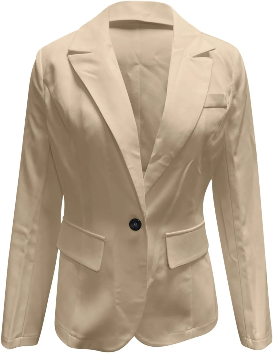 Womens Blazer Casual Lapel Long Sleeve Solid Classic Open Front Cardigan Blazers Daily Commute Office Fall Coats