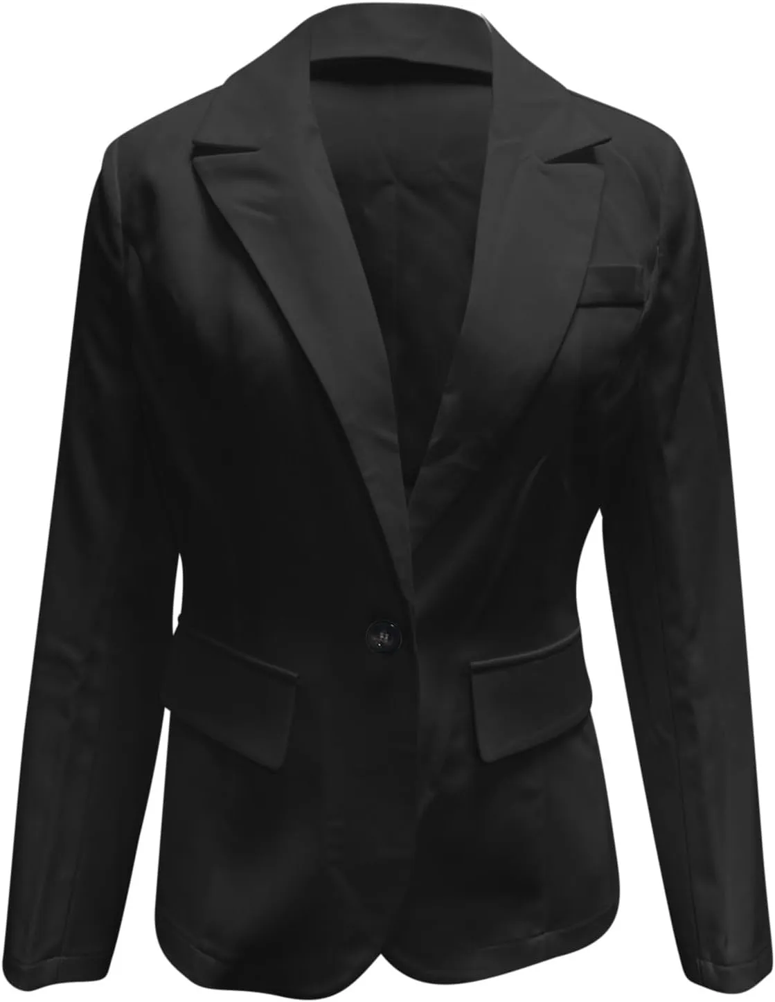 Womens Blazer Casual Lapel Long Sleeve Solid Classic Open Front Cardigan Blazers Daily Commute Office Fall Coats