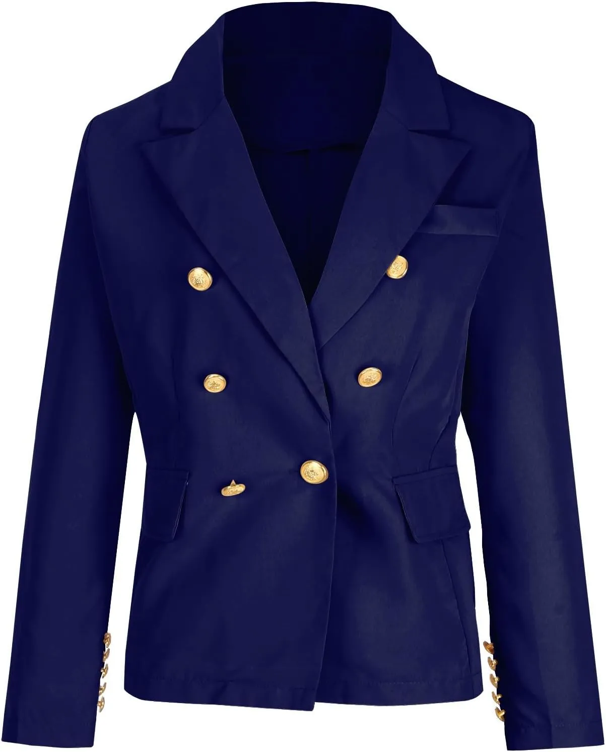 Womens Blazers Dressy Casual Long Sleeve Double Breasted Suit Jackets Classic Fitted Work Office Blazer Clothes
