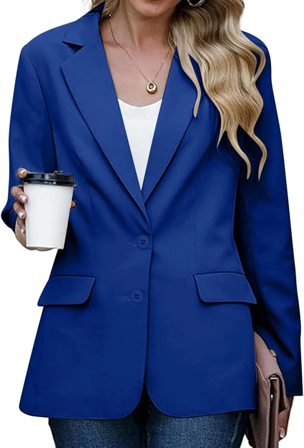 Womens Blazers for Work Professional Business Casual Long Sleeve Suit Jacket Open Front Work Office Blazers Jacket