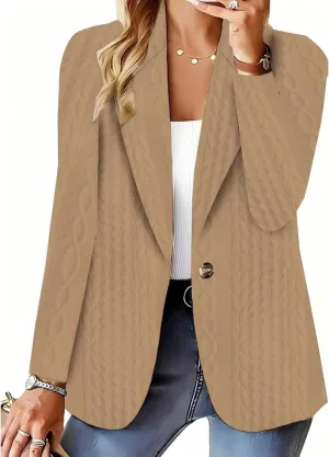 Womens Blazers for Work Professional Office Blazer Jacket Open Front Business Suit Jacket Long Sleeve Blazer Coats
