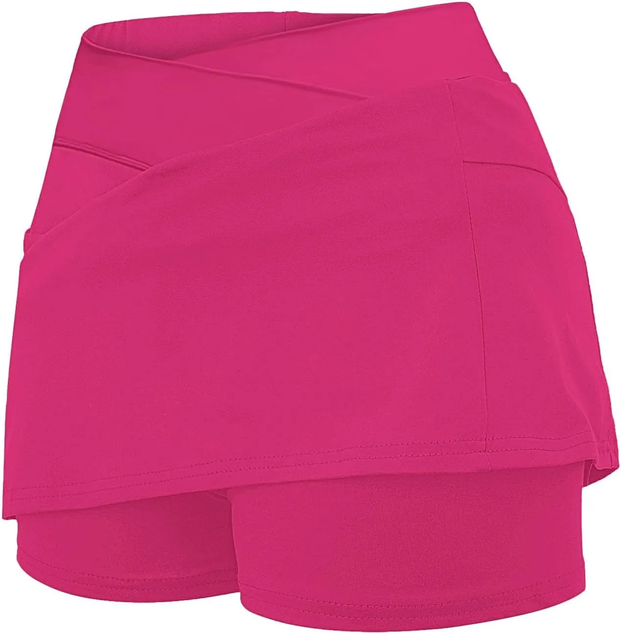 Women's Boho Skirts 2025 Summer Athletic Loose Trendy Drawstring Solid Color Yoga Fitness Tennis Skirt, S-5XL