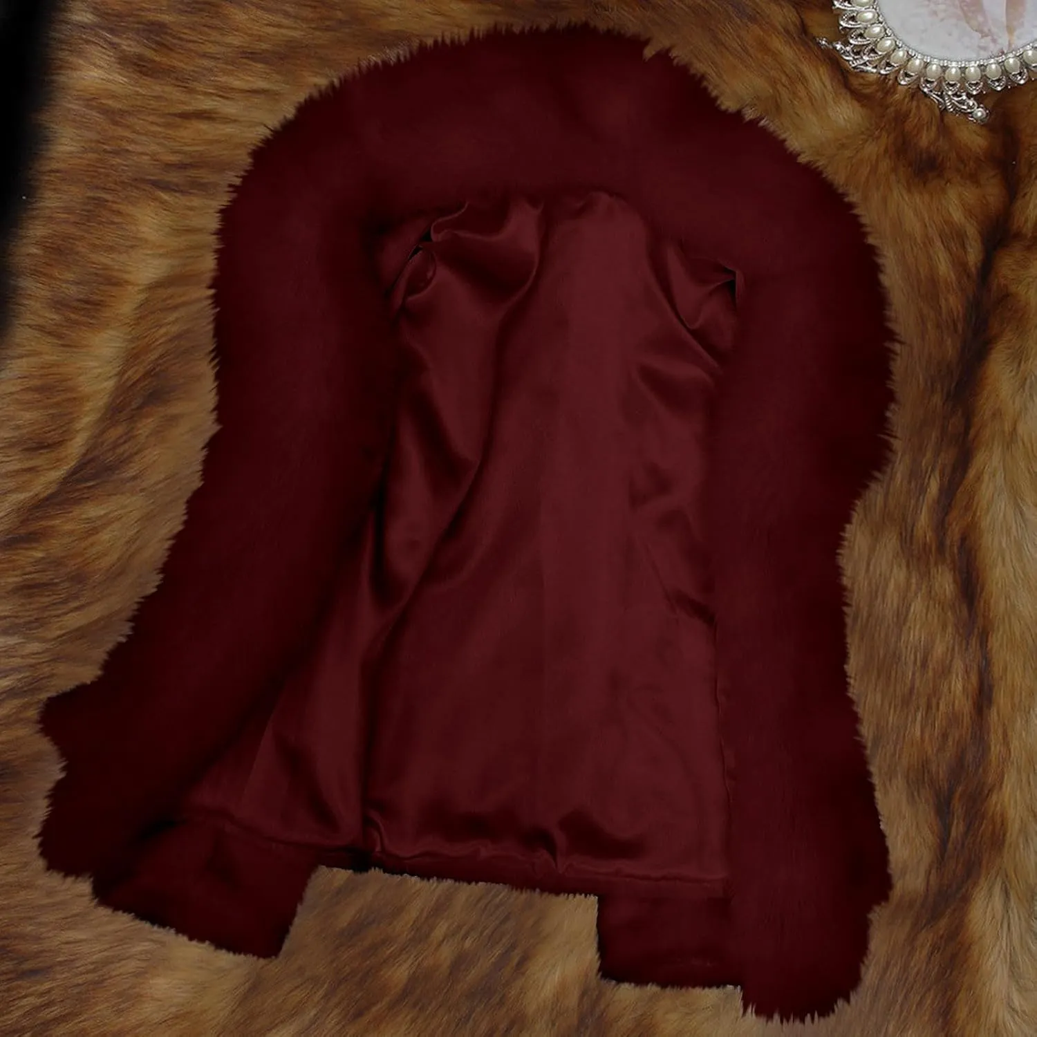 Women's Bride Wedding Party Jacket Faux Fur Coats Wrap Shawl Warm Overcoat Winter Thick Jackets Open Front Cardigan