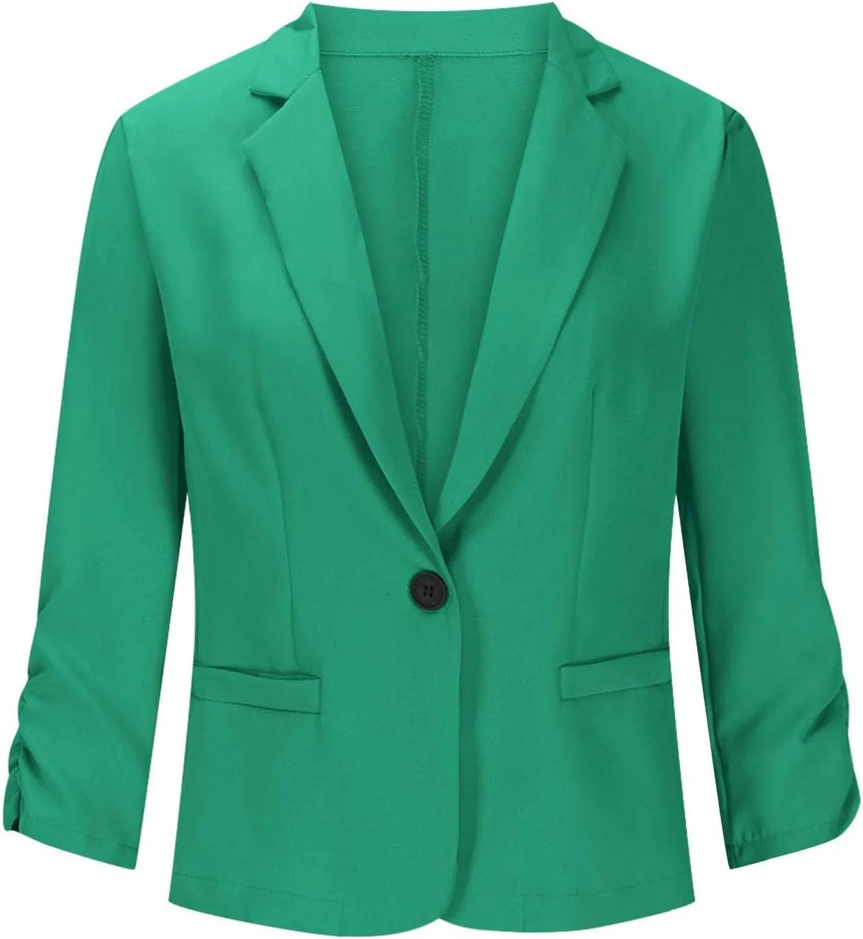 Womens Cardigans Dressy Casual Blazer Open Front Business Suit Jacket Long Sleeve Button Work Office Blazer Outwear