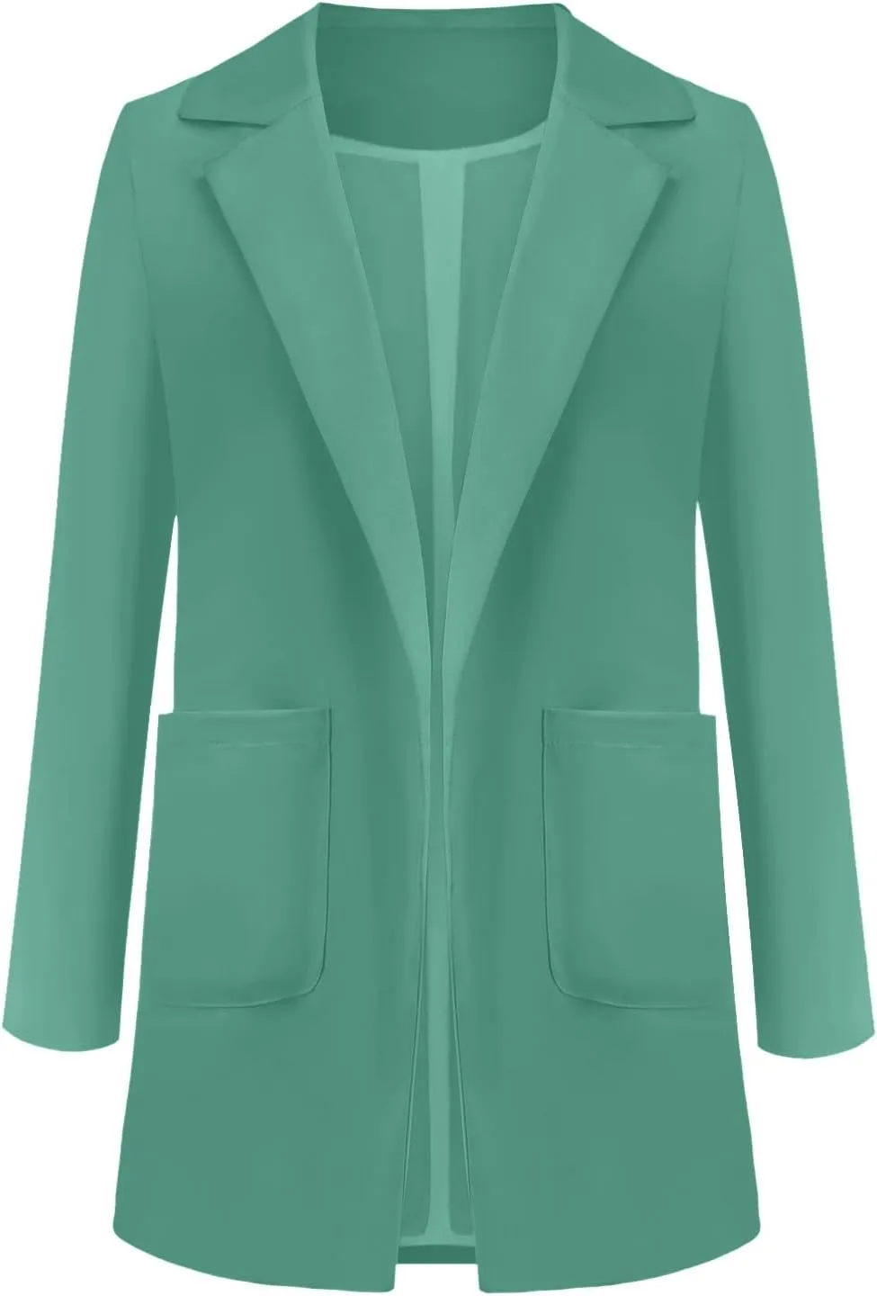 Womens Casual Blazers Fashion Solid Formal Suit Jacket Open Front Long Sleeve Lapel Blazer Jacket 2025 Work Outfits