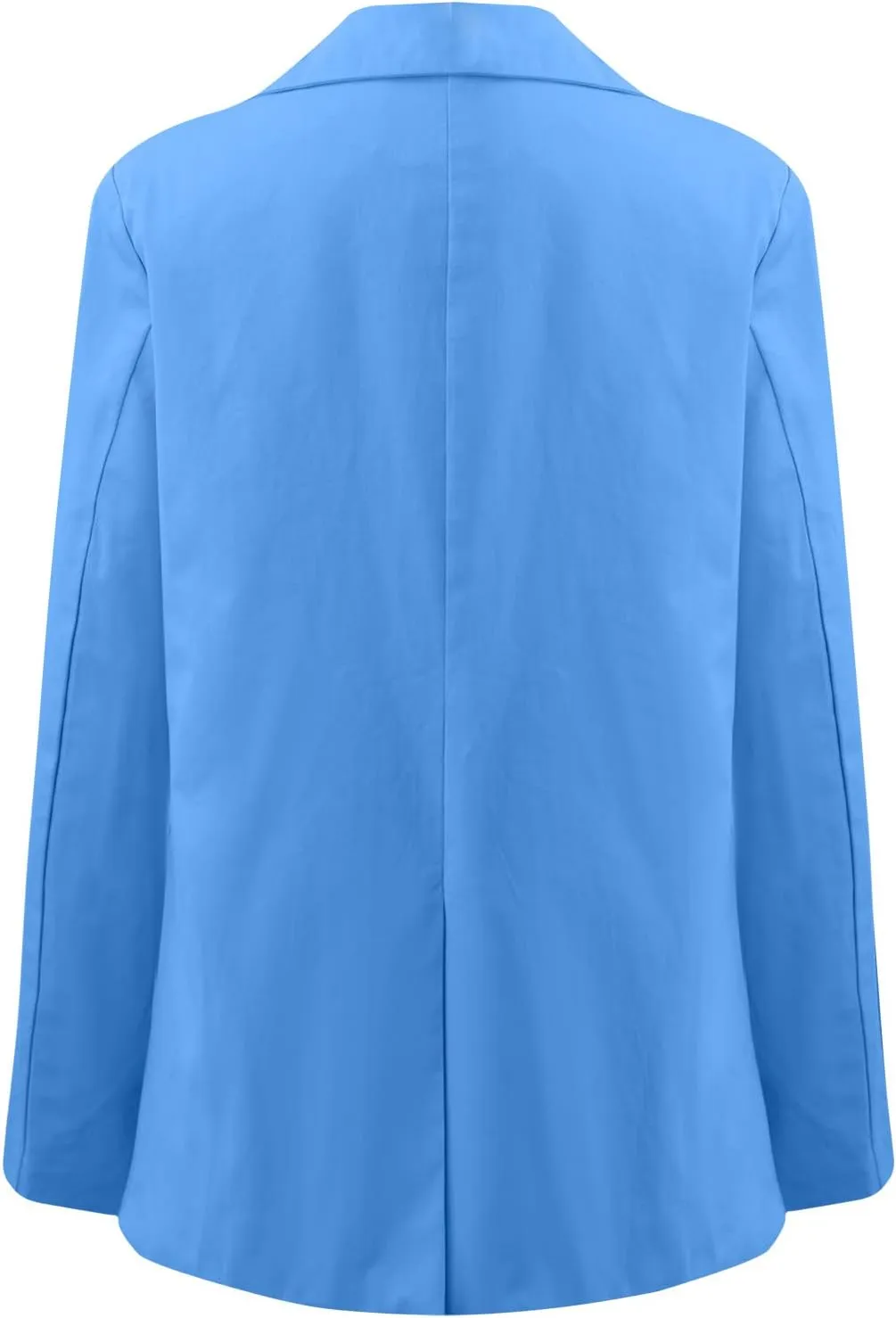 Womens Casual Blazers Long Sleeve Classic Two Button Lapel Collar Work Office Blazer Jackets Oversized Boyfriend Coat