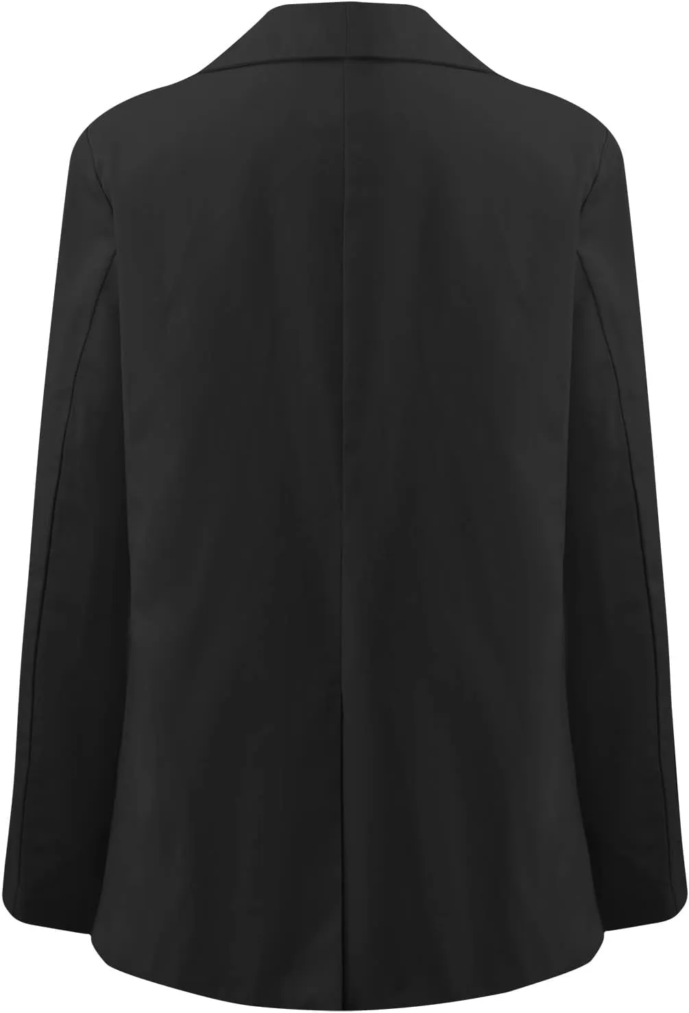 Womens Casual Blazers Long Sleeve Classic Two Button Lapel Collar Work Office Blazer Jackets Oversized Boyfriend Coat