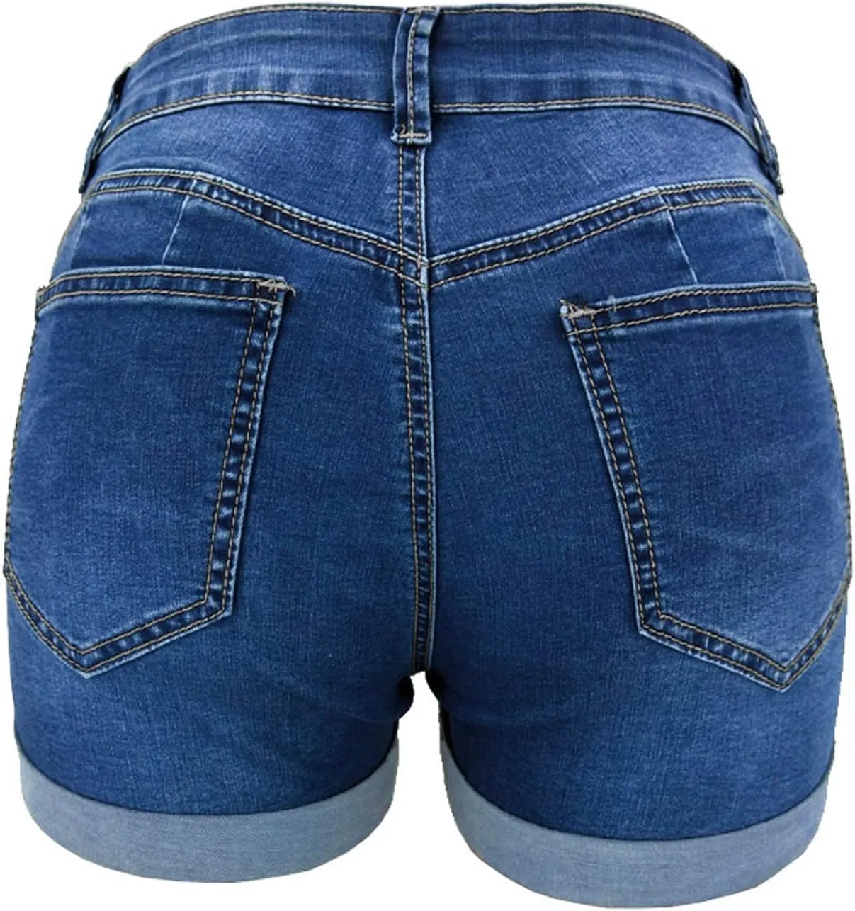 Womens Jeans Shorts Cut Off Slim Fit Denim Shorts High Waisted Ripped Distressed Summer Sport Casual Shorts