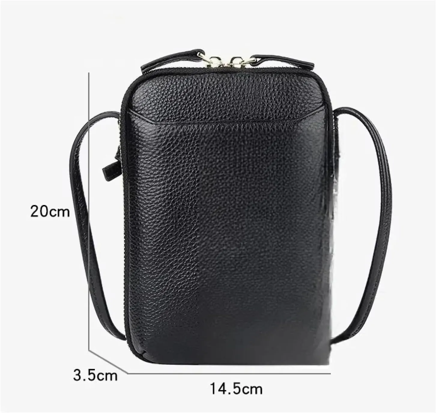 Women's niche design shoulder bag, trendy minimalist leather mobile phone bag, women's crossbody bag