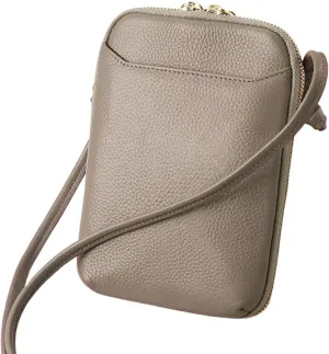 Women's niche design shoulder bag, trendy minimalist leather mobile phone bag, women's crossbody bag