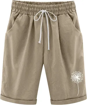 Womens Shorts Drawstring Sweat Shorts Elastic Waist Running Workout Shorts with Pockets Women's Wide Leg Womens
