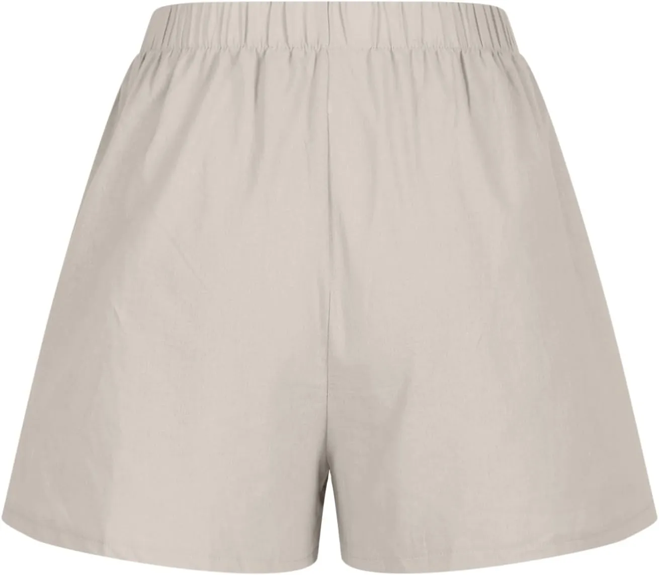 Women's Summer Cotton Linen Shorts with Pockets Plus Size Elastic Waisted Summer Lounge Pants