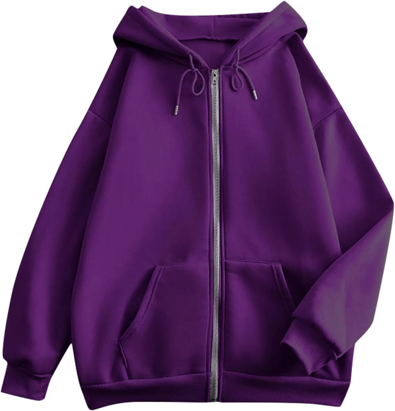Womens Zip Up Hoodies Y2K Jackets Causal Outdoor Long Sleeve Lightweight Sweatshirts Hoodie for Women with Pockets