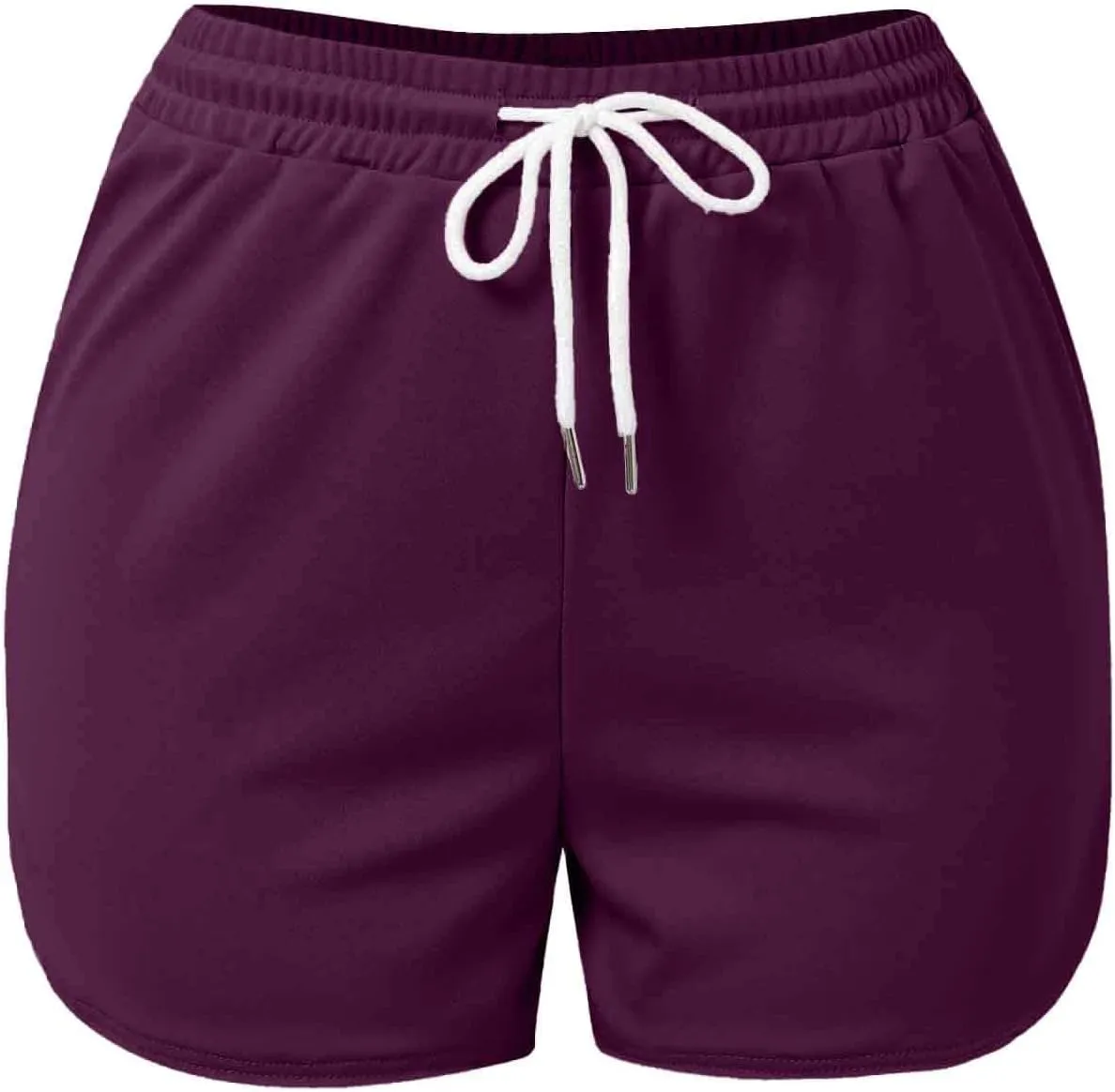 Workout Shorts for Women with Pockets Mid Rise Athletic Shorts Running Pants Breathable Outdoor Gym Sport Trousers