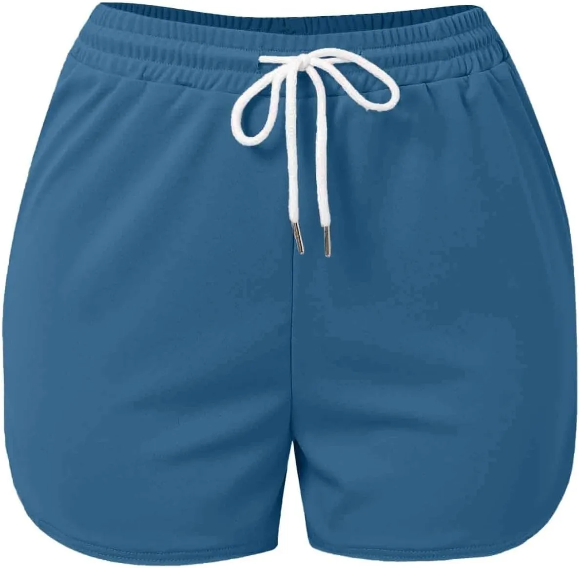 Workout Shorts for Women with Pockets Mid Rise Athletic Shorts Running Pants Breathable Outdoor Gym Sport Trousers