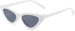 WZWLKJ Little Girls Cat Eye Sunglasses Retro Vintage Narrow Sunglasses for Kids for Outdoor Beach Holiday
