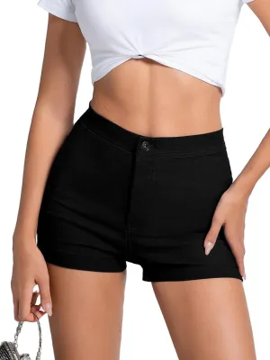 YISHARRY Jean Shorts Womens High Waisted Stretchy Sexy Butt-Lifting Denim Shorts