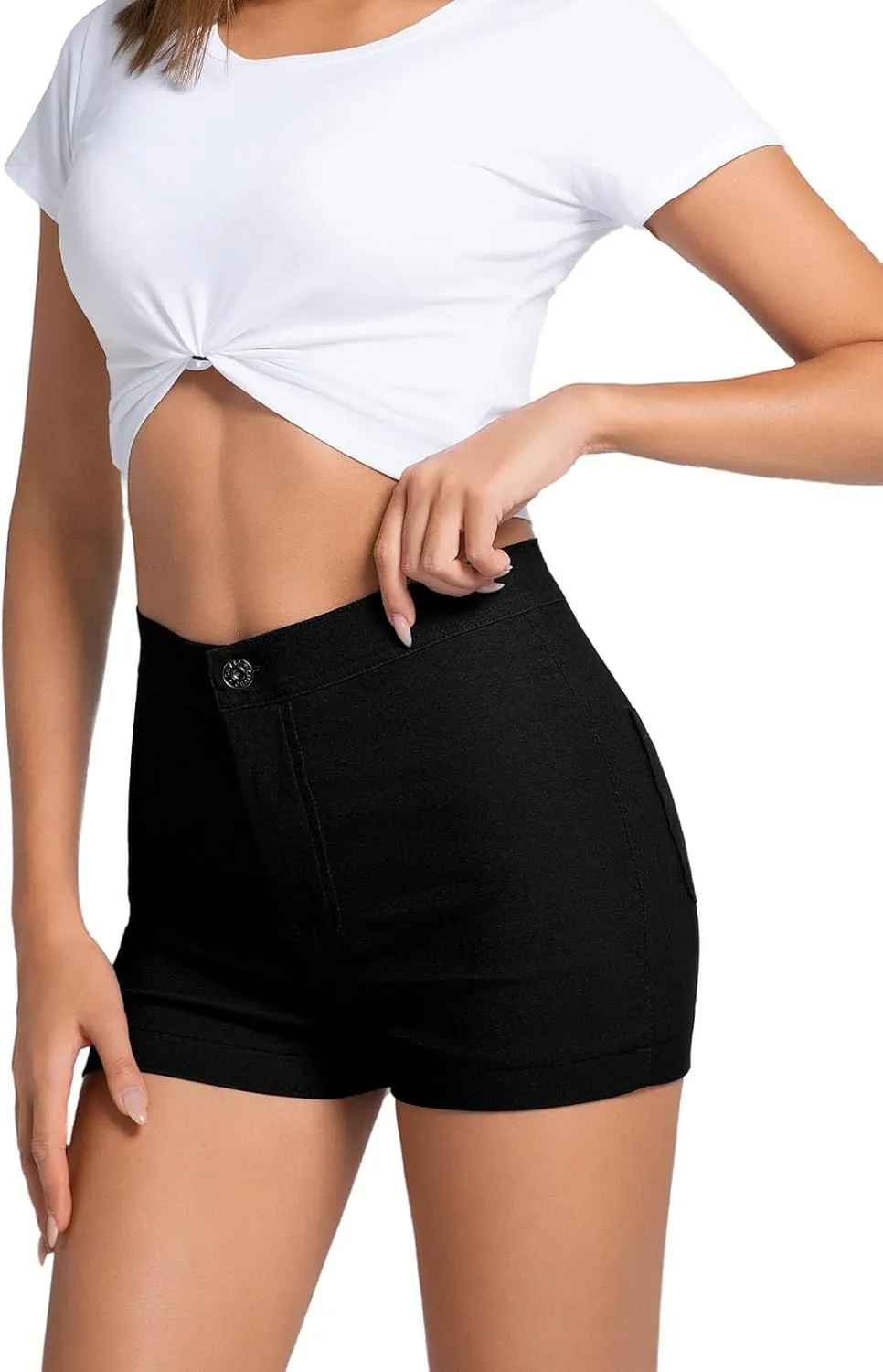 YISHARRY Jean Shorts Womens High Waisted Stretchy Sexy Butt-Lifting Denim Shorts