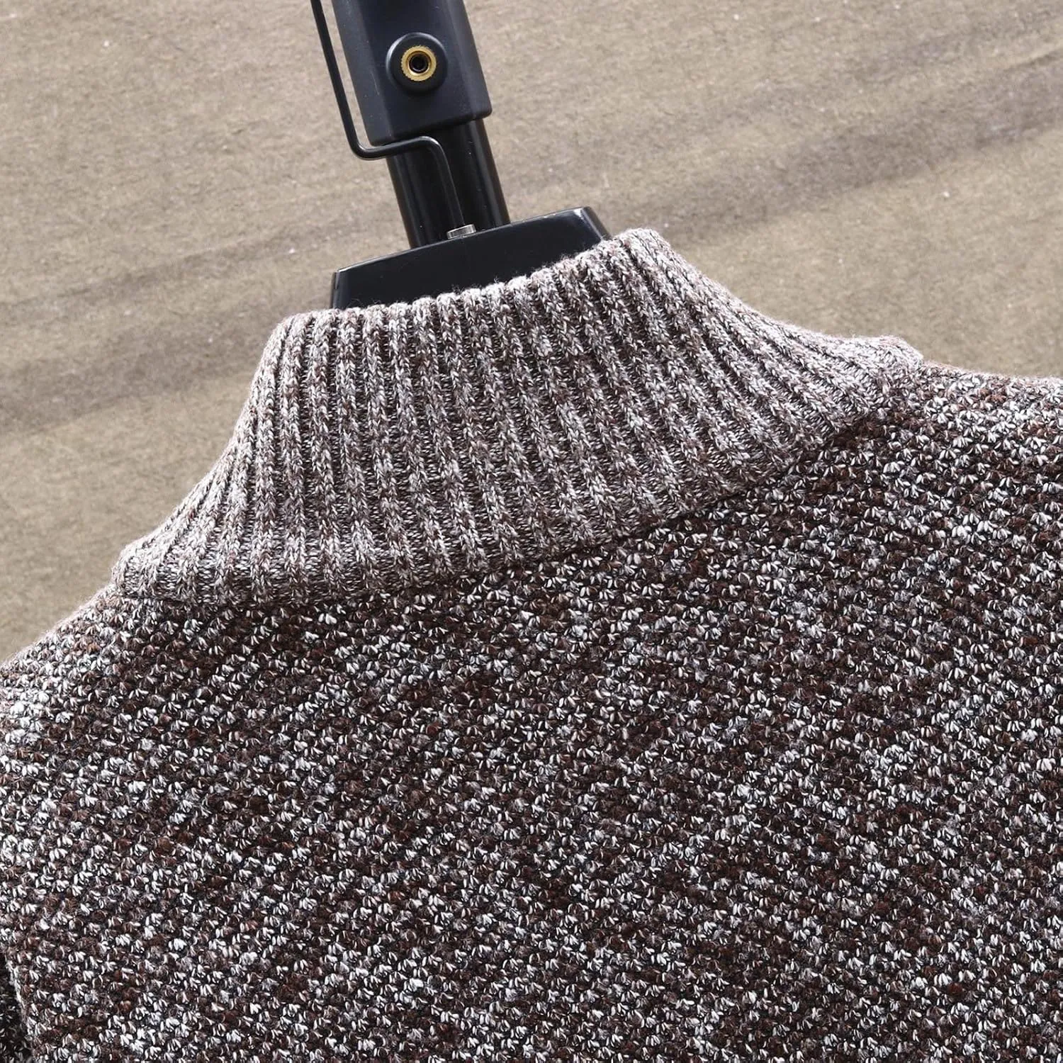 Ymosrh Jackets for Men Fashion Autumn and Winter Men's Loose Cardigan Warm Lapel Hooded Jacket Sweater Jackets