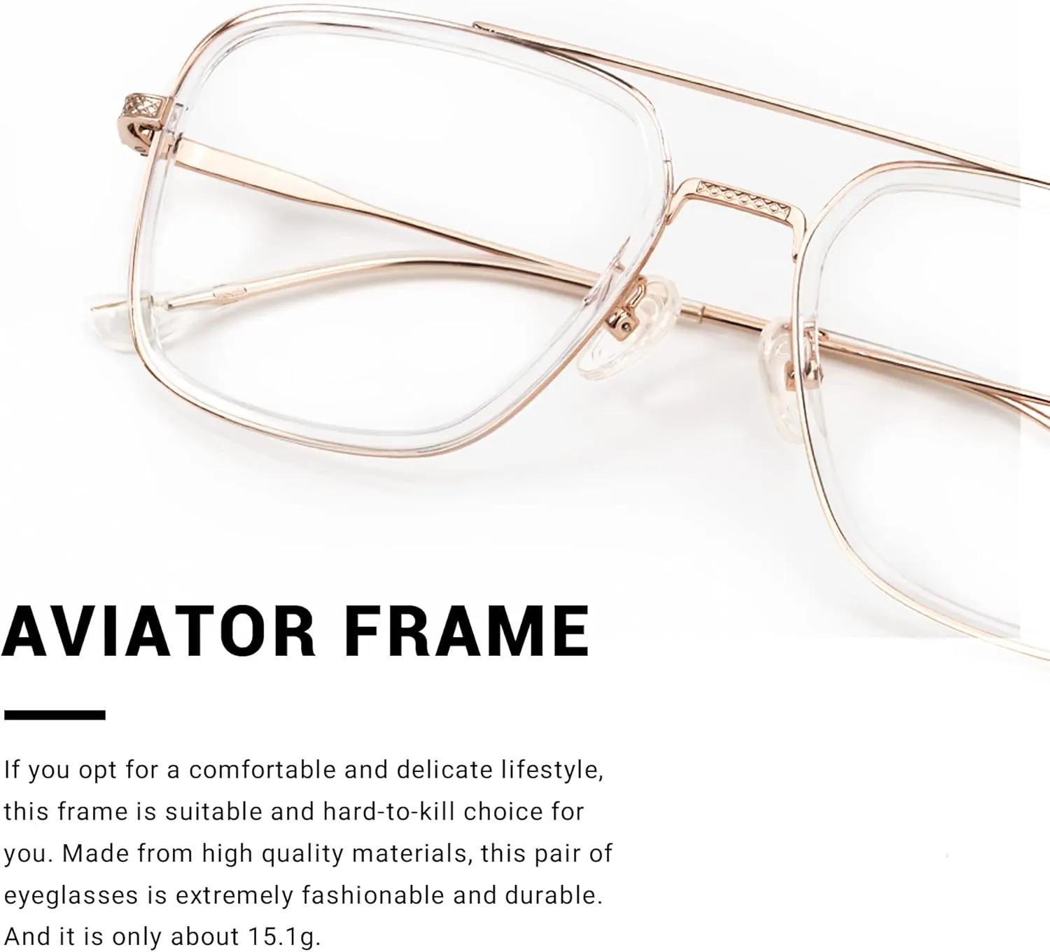 Zeelool Readers Aviator Blue Light Blocking Reading Glasses for Men Women with Anti-Reflective Coating Nayeli ZTX898397