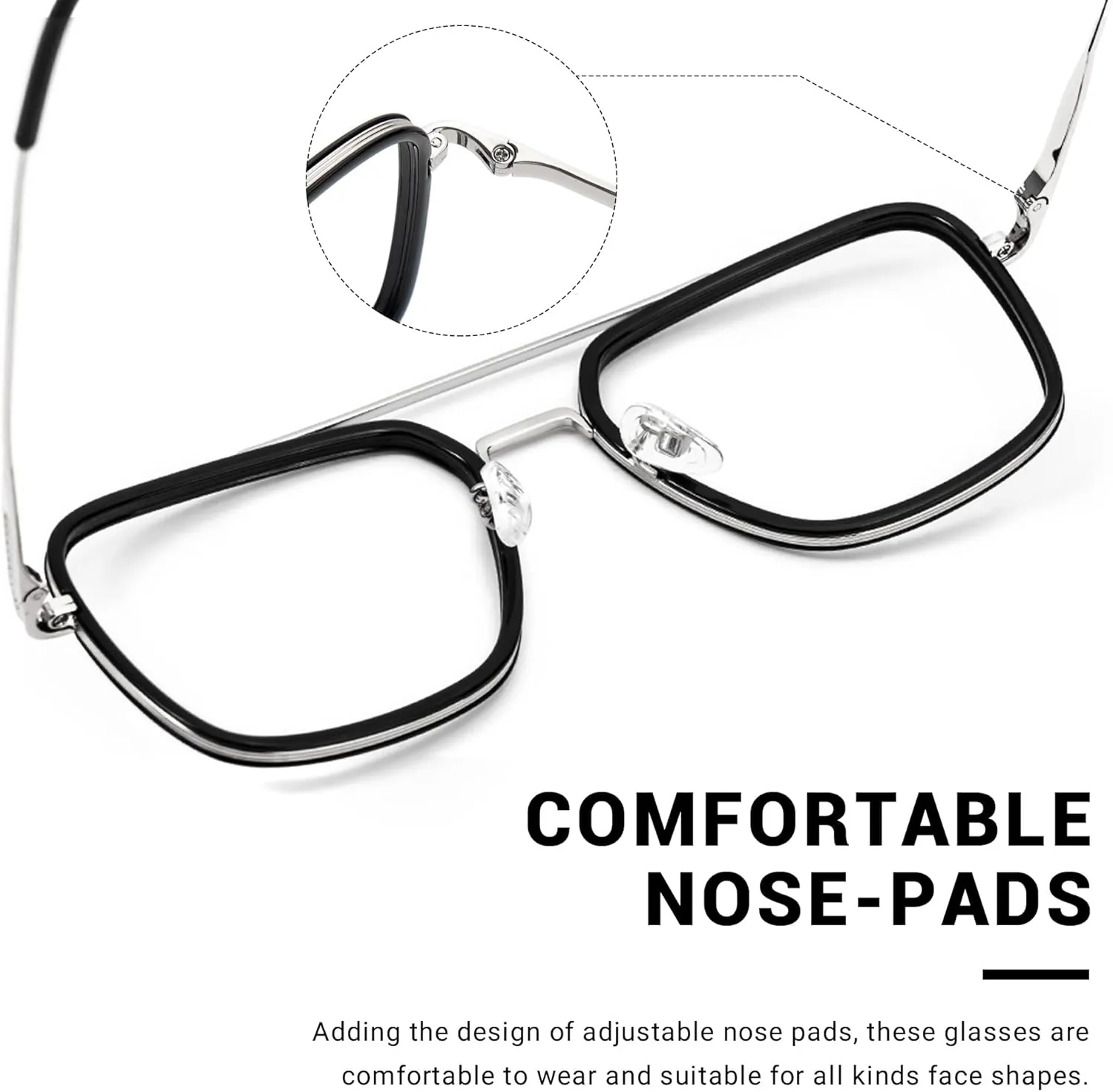 Zeelool Readers Aviator Blue Light Blocking Reading Glasses for Men Women with Anti-Reflective Coating Nayeli ZTX898397