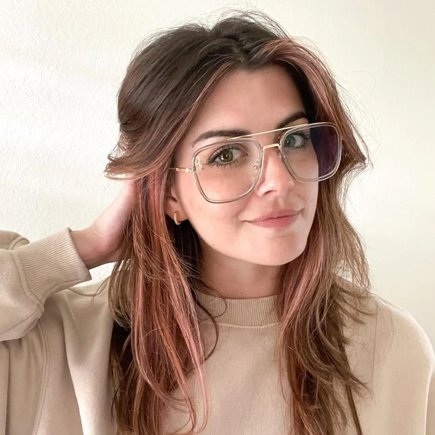 Zeelool Readers Aviator Blue Light Blocking Reading Glasses for Men Women with Anti-Reflective Coating Nayeli ZTX898397