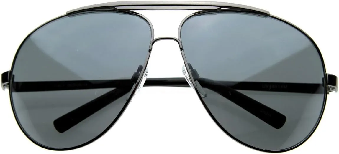 zeroUV - 70's Big Frame Oversized Aviator Sunglasses for Men and Women 70mm