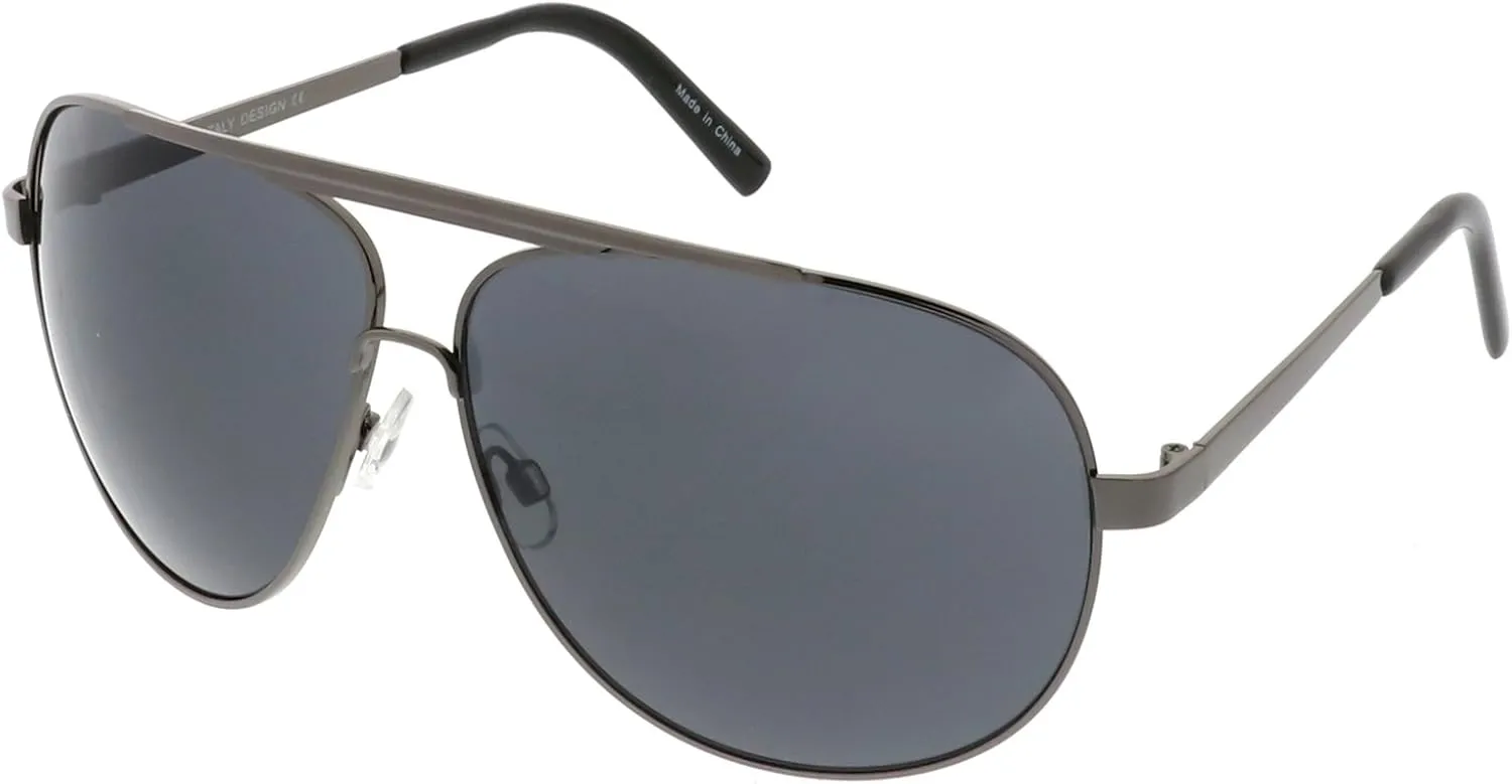 zeroUV - 70's Big Frame Oversized Aviator Sunglasses for Men and Women 70mm